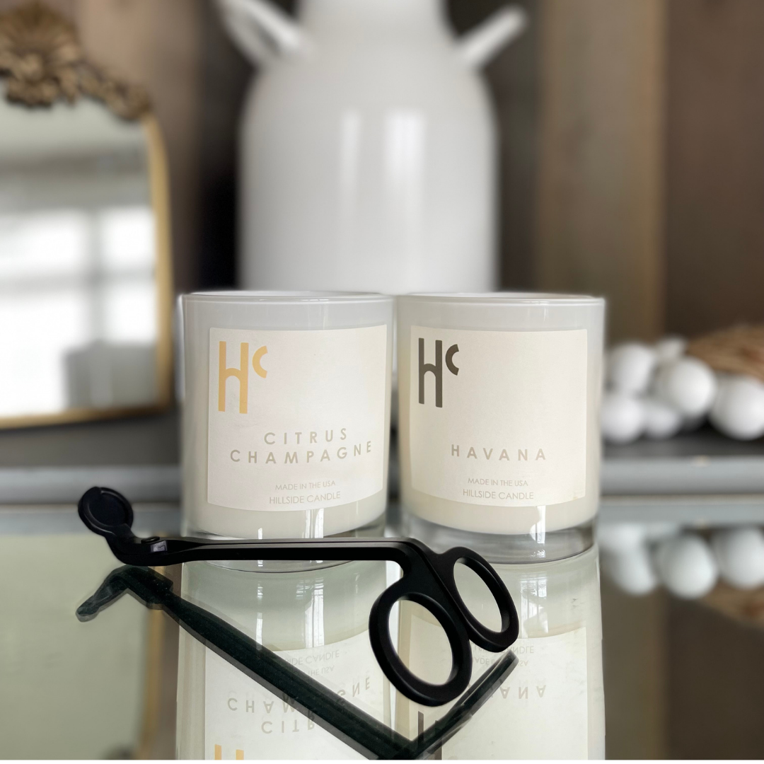 Premium Matte Black Candle Wick Trimmer – Stainless Steel - Free - Hillside Candle