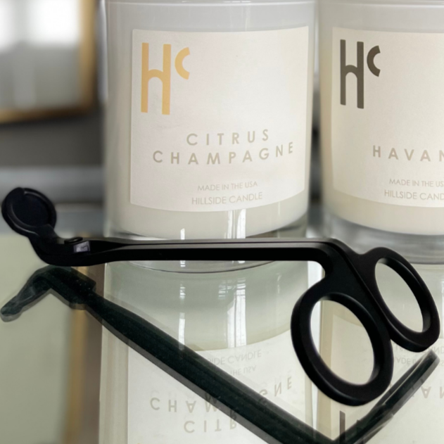 Premium Matte Black Candle Wick Trimmer – Stainless Steel - Free - Hillside Candle