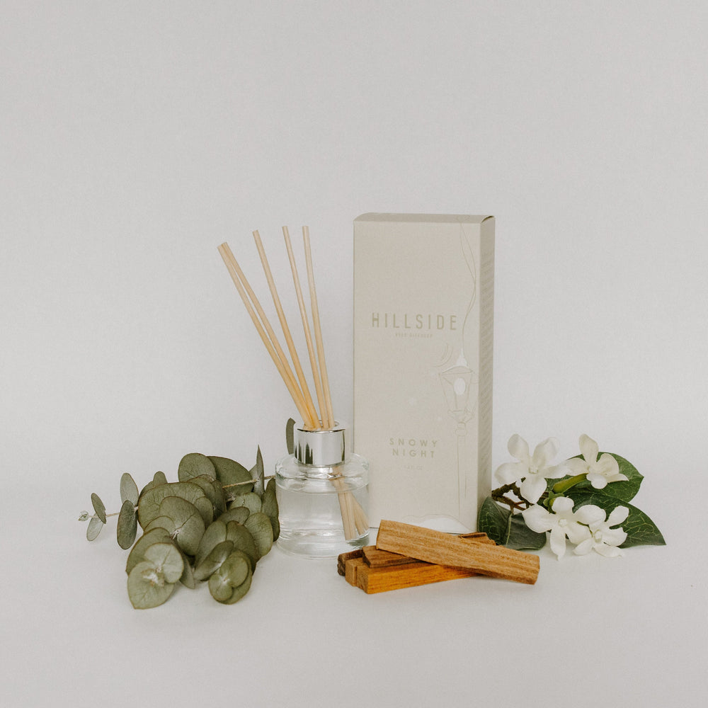 Snowy Night Reed Diffuser - Hillside Candle 