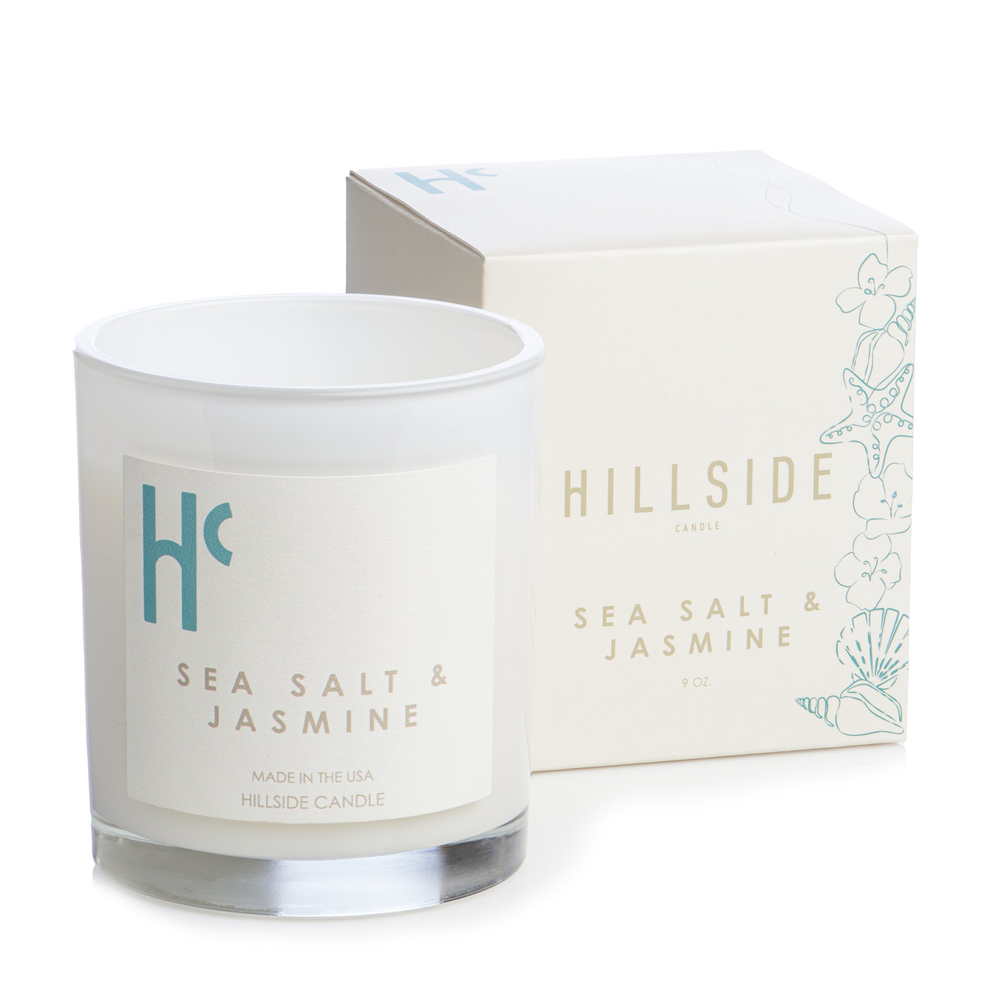Sea Salt & Jasmine Candle Hillside Candle